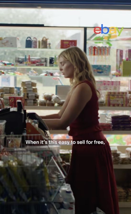 eBay 的广告：When it's this easy to sell for free。